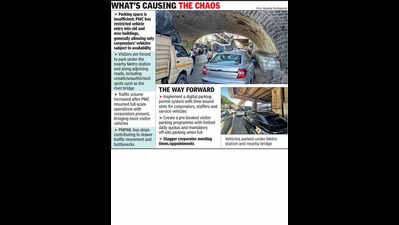 Parking pangs worsen around PMC HQ amid rush to meet corporators