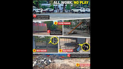 City’s playgrounds shrink amid events, dumping debris & parking