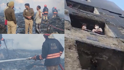 Massive fire breaks out in Delhi’s Rithala, over 50 shanties destroyed