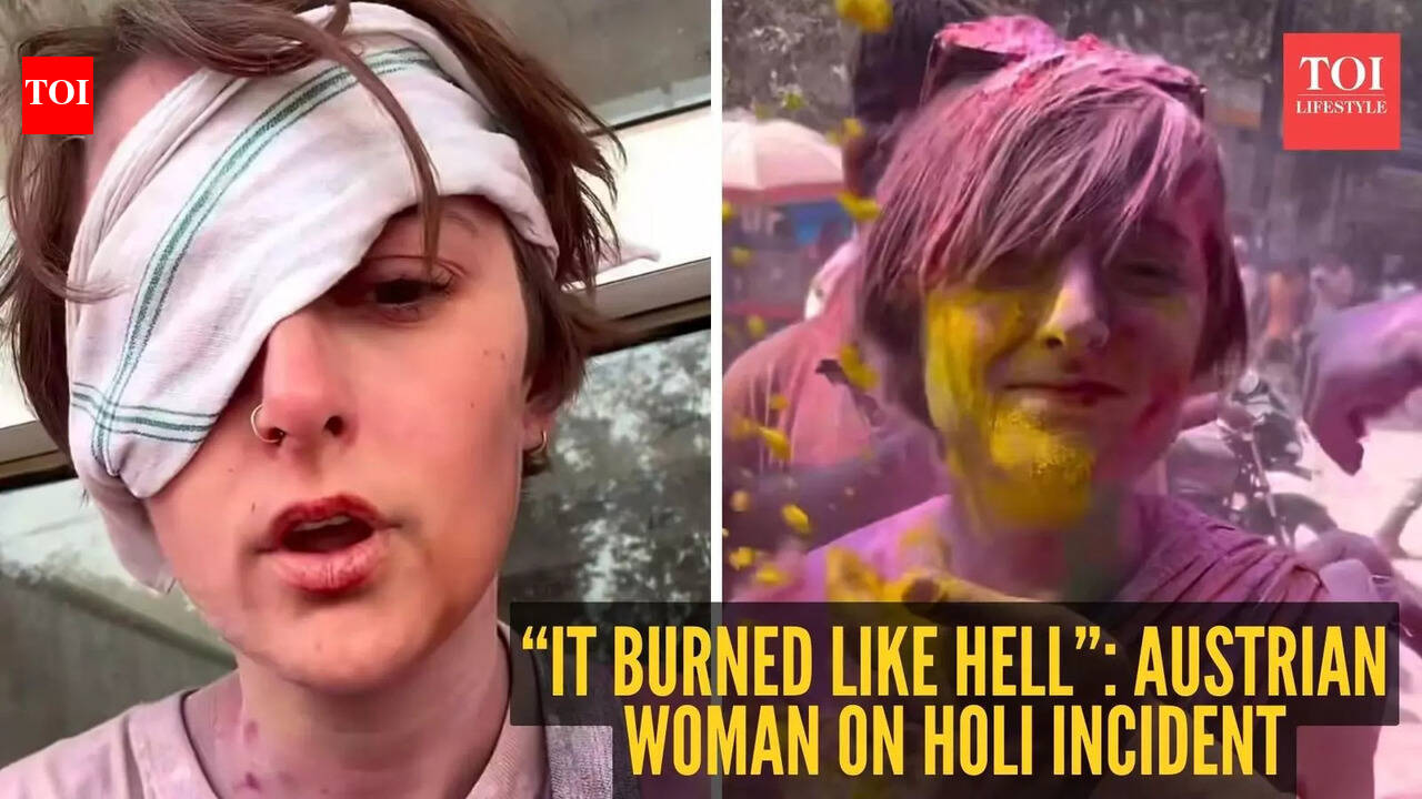 Austrian woman says Holi colour with stones thrown in her eyes during celebrations in Vrindavan, ‘it burned like hell’