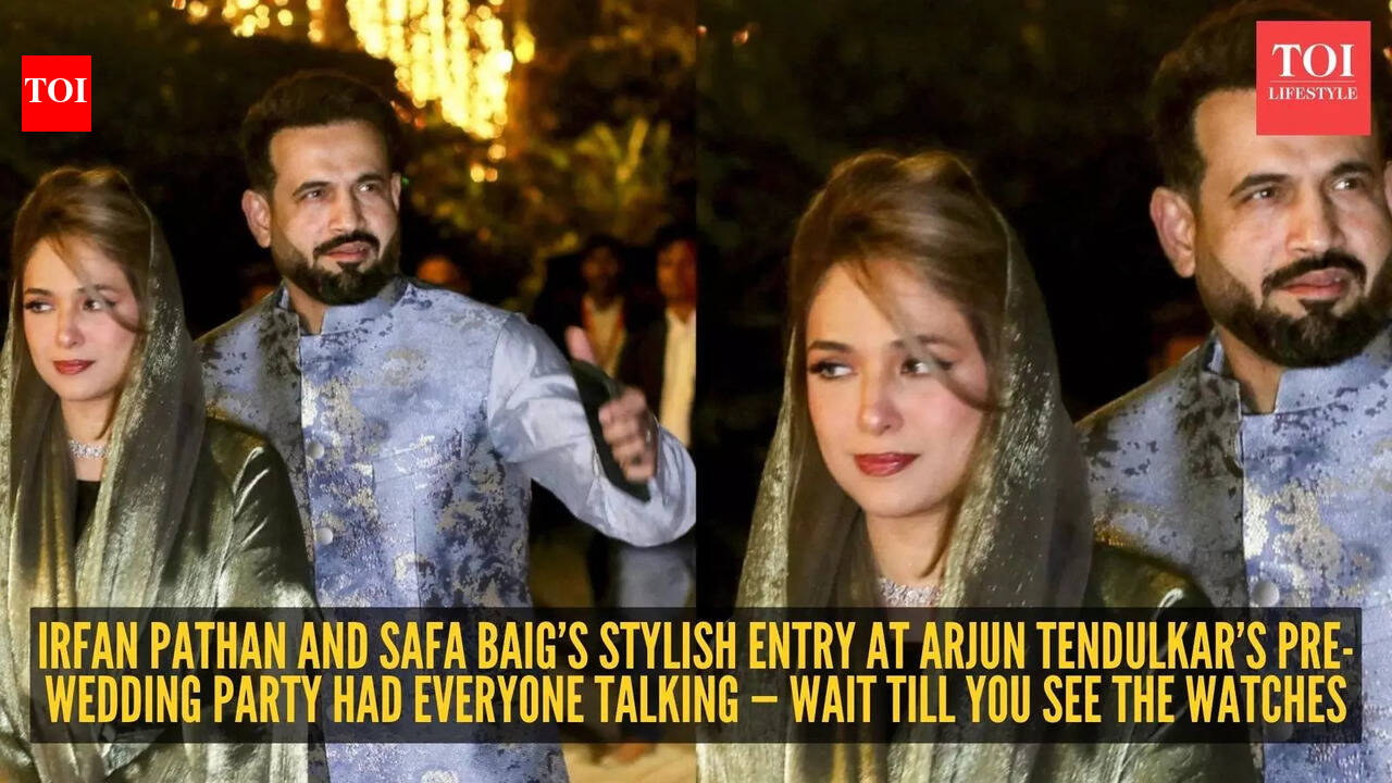 From elegant outfits to ₹44 lakh Rolex watches: Irfan Pathan and Safa Baig quietly steal the show at Tendulkar bash