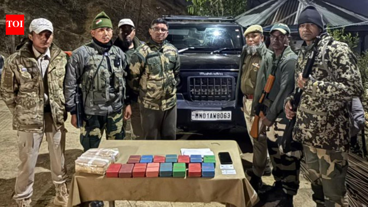 Manipur Police recover large quantity of narcotics from SUV at Tengnoupal check post