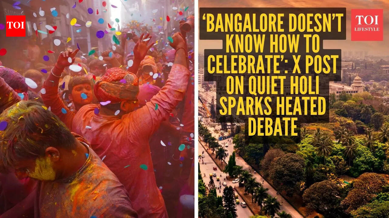 ‘Bangalore doesn’t know how to celebrate’: X post on quiet Holi sparks heated debate