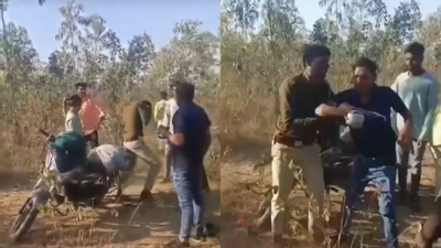 Chhattisgarh forest guard seen with woman companion thrashed, made to dance by mob