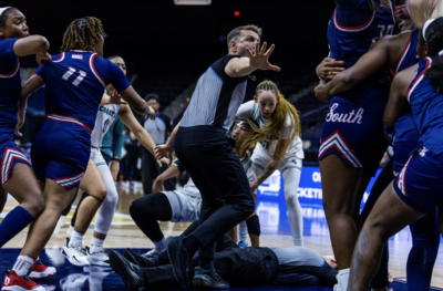  Referee gets injured during Sun Belt tournament game