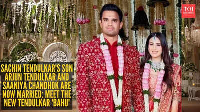  Sachin Tendulkar's son Arjun Tendulkar and Saaniya Chandhok are now married - Meet the new Tendulkar 'bahu'
