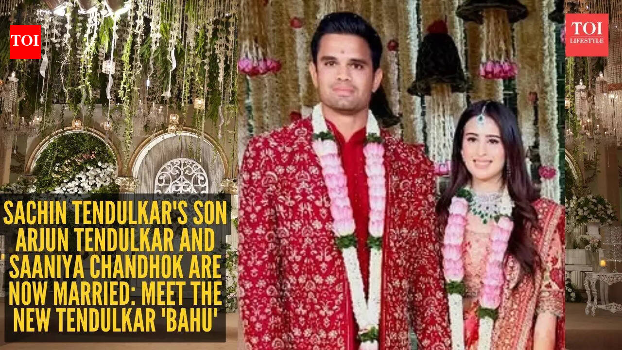 FIRST PIC: Sachin Tendulkar's son Arjun Tendulkar and Saaniya Chandhok are now married - Meet the new Tendulkar 'bahu'