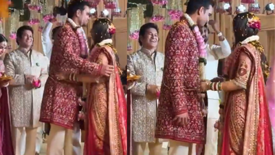 Arjun Tendulkar and Saaniya Chandhok officially married after grand Mumbai celebrations | Off the field News – The Times of India
