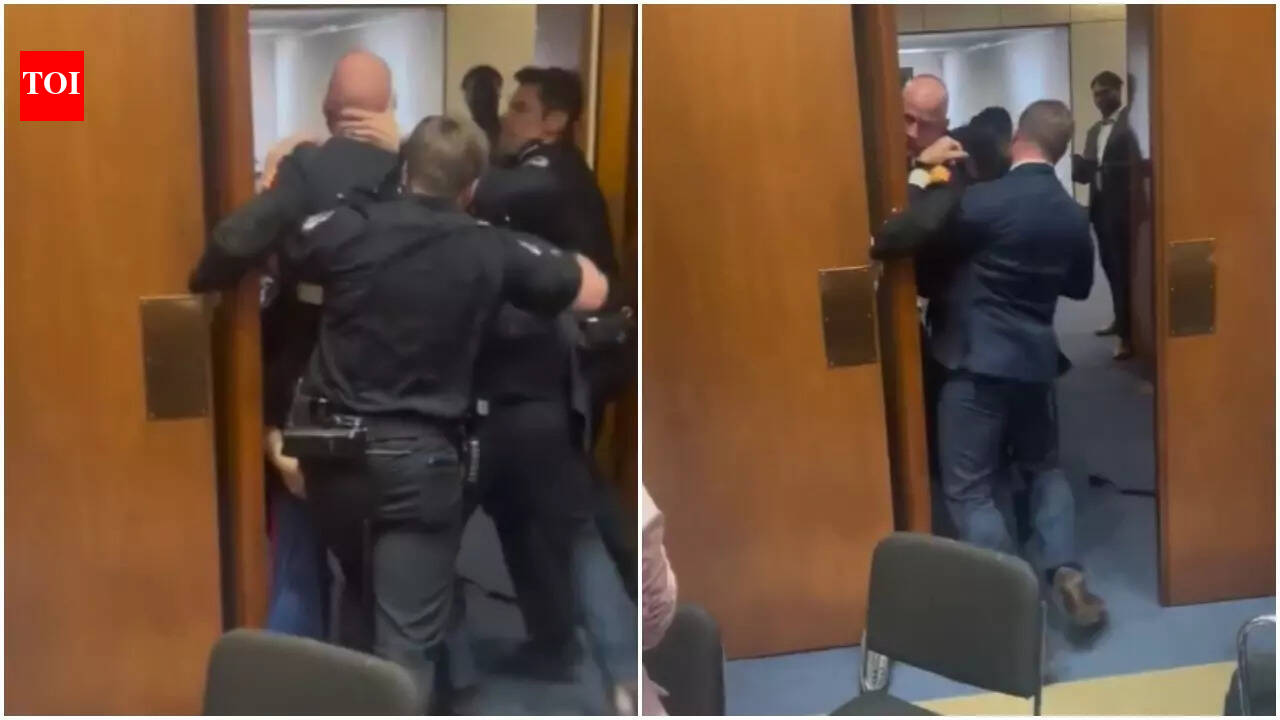 Former Marine’s anti-Iran war protest sparks clash: Did Senator Tim Sheehy break Brian McGinnis’ arm?