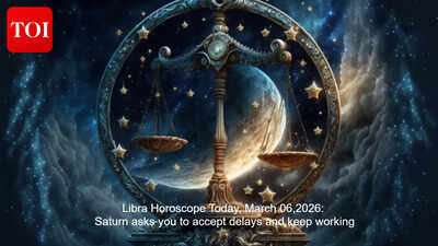 Libra Horoscope Today, March 06,2026: Saturn asks you to accept delays and keep working