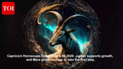 Capricorn Horoscope Today, March 06,2026: Jupiter supports growth, and Mars gives courage to take the first step