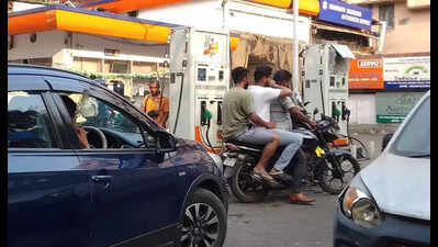 No panic buying yet but evening crowd surges at fuel stations