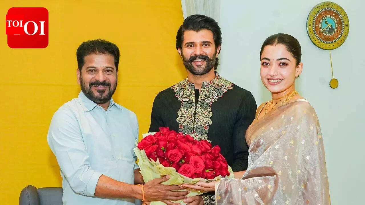 Telangana CM Revanth Reddy visits Vijay Deverakonda and Rashmika Mandanna after wedding reception; couple shares heartfelt note