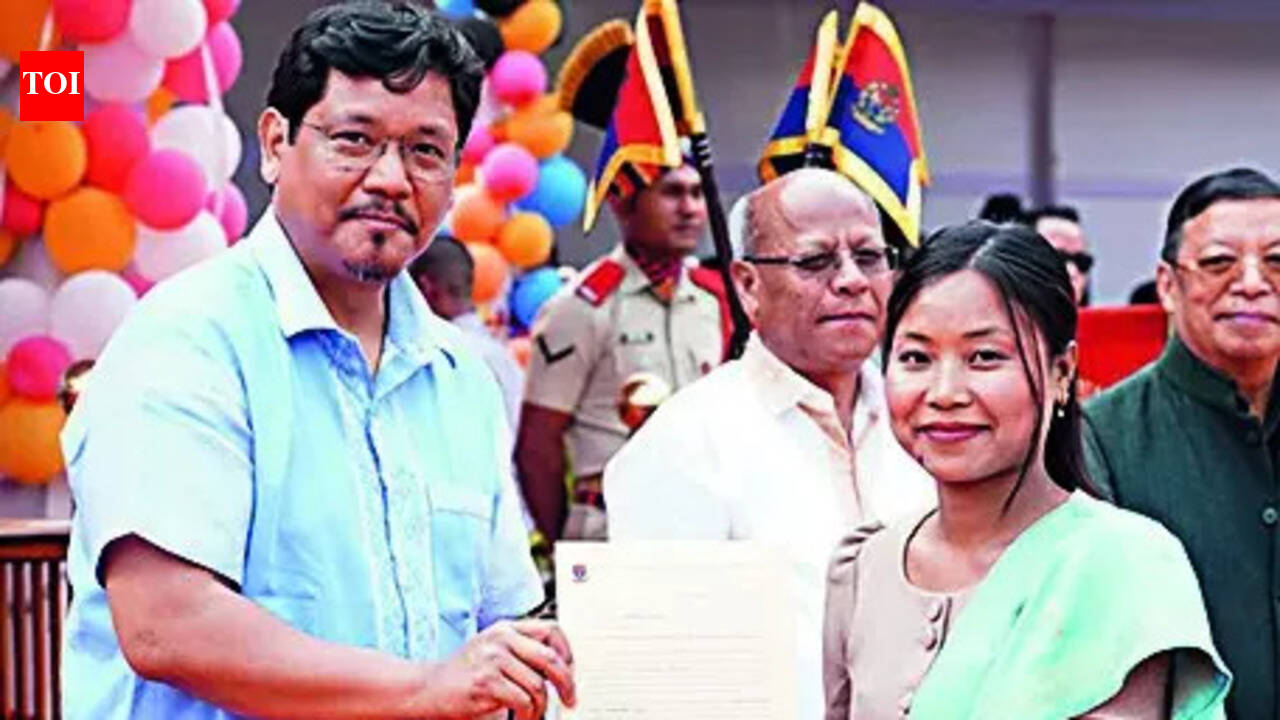 Meghalaya CM gives job letters to 2,968 police recruits