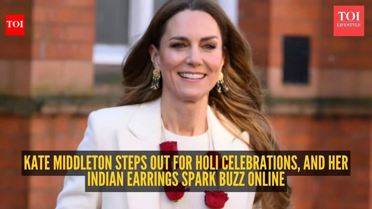 Kate Middleton celebrates Holi in white, but her Made-in-India earrings steal the spotlight