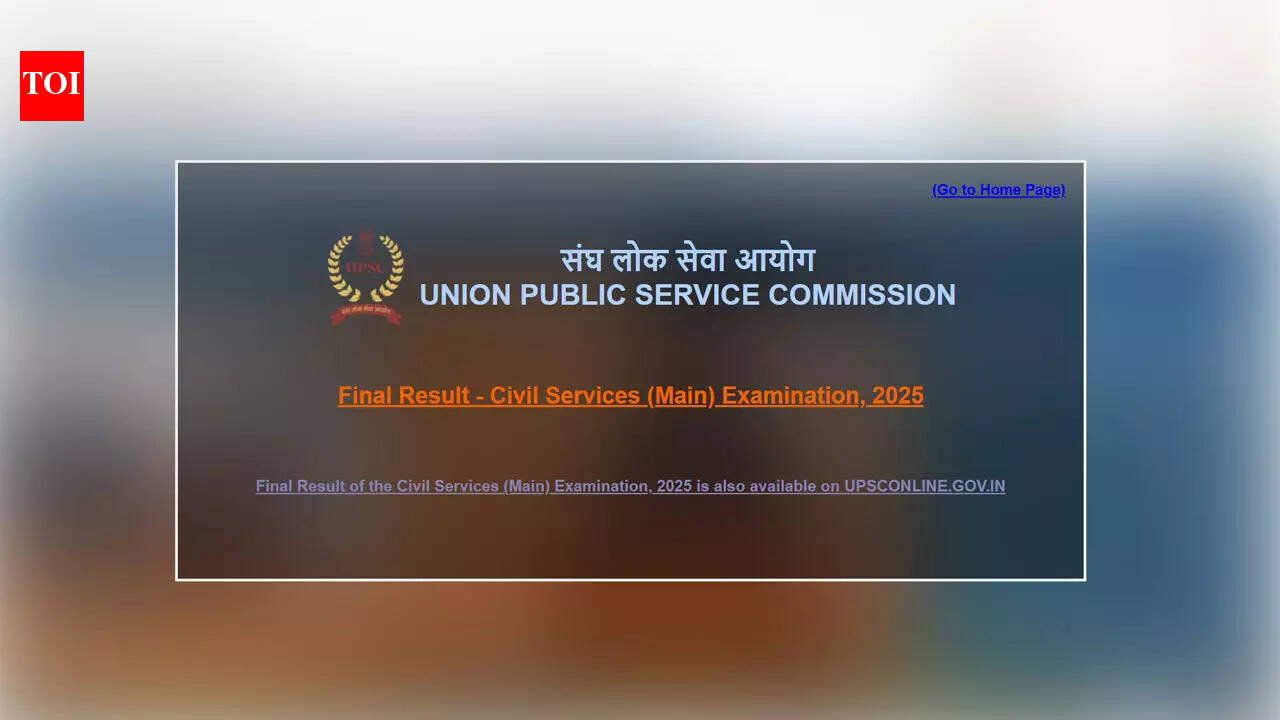 UPSC CSE 2025 final result out: 958 recommended for civil services