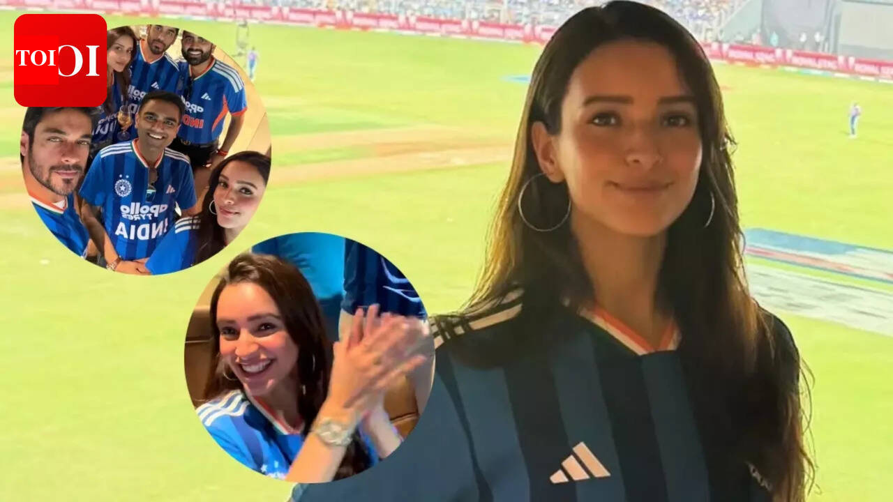 T20 world cup semi finals 2026: Triptii Dimri joins fans at Wankhede Stadium as India defeats England