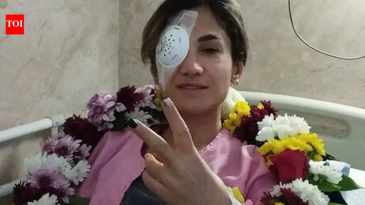 ‘Where were you when we were shot?’: Iranian activist who lost her eye slams Kamala Harris for opposing US strikes