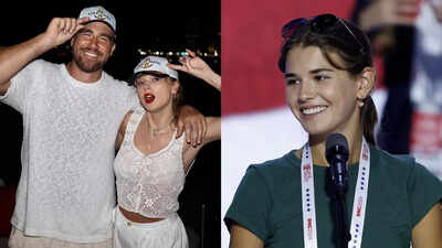 Lip reader claims Kai Trump made an unexpected Taylor Swift comment to Travis Kelce while he discussed fiancée publicly