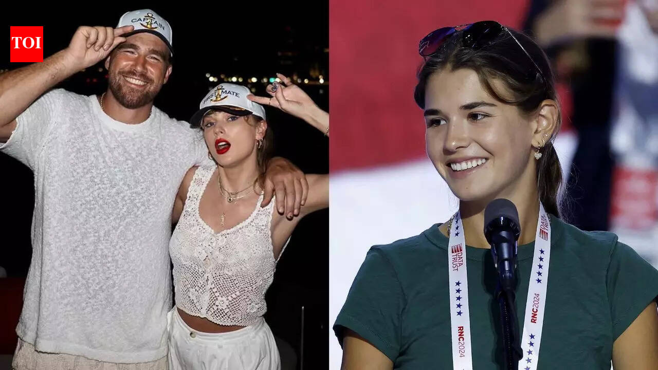 Lip reader claims Kai Trump made an unexpected Taylor Swift comment to Travis Kelce while he discussed fiancée publicly