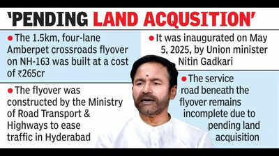 Kishan seeks CM’s intervention for Amberpet flyover road works