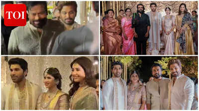 Allu Sirish-Nayanika Reddy's wedding: Chiranjeevi, Ram Charan, Pawan Kalyan, Raashii Khanna and Suriya bless the newlyweds