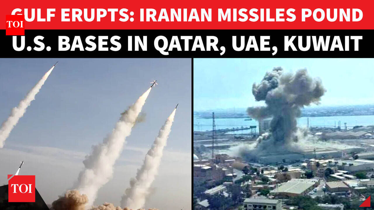 ‘GULF UNDER FIRE…’: Iran Launches Massive Strike On US Bases In Qatar, UAE, Kuwait | Watch