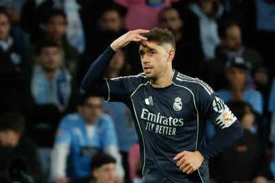 Federico Valverde’s stoppage-time strike gives Real Madrid 2-1 win over Celta Vigo | Football News – The Times of India
