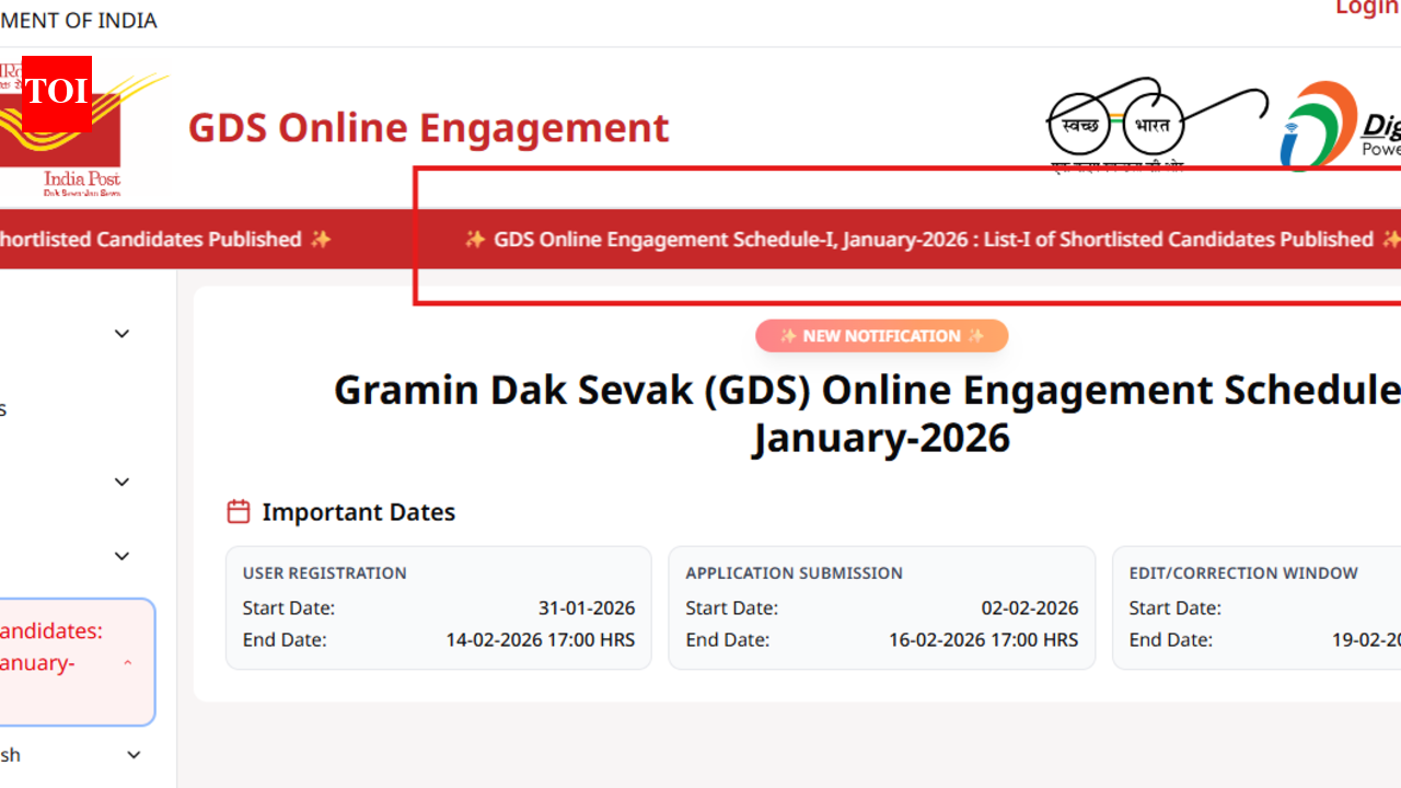 India Post GDS result 2026 released: Direct link to download state-wise merit list for 28,636 posts here