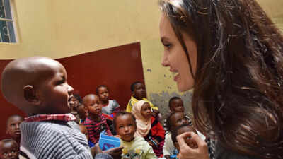 When Angelina Jolie visited refugee girls in Kenya
