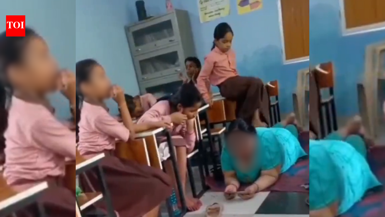 UP headmistress gets foot massage from Class 5 students during school hours, suspended