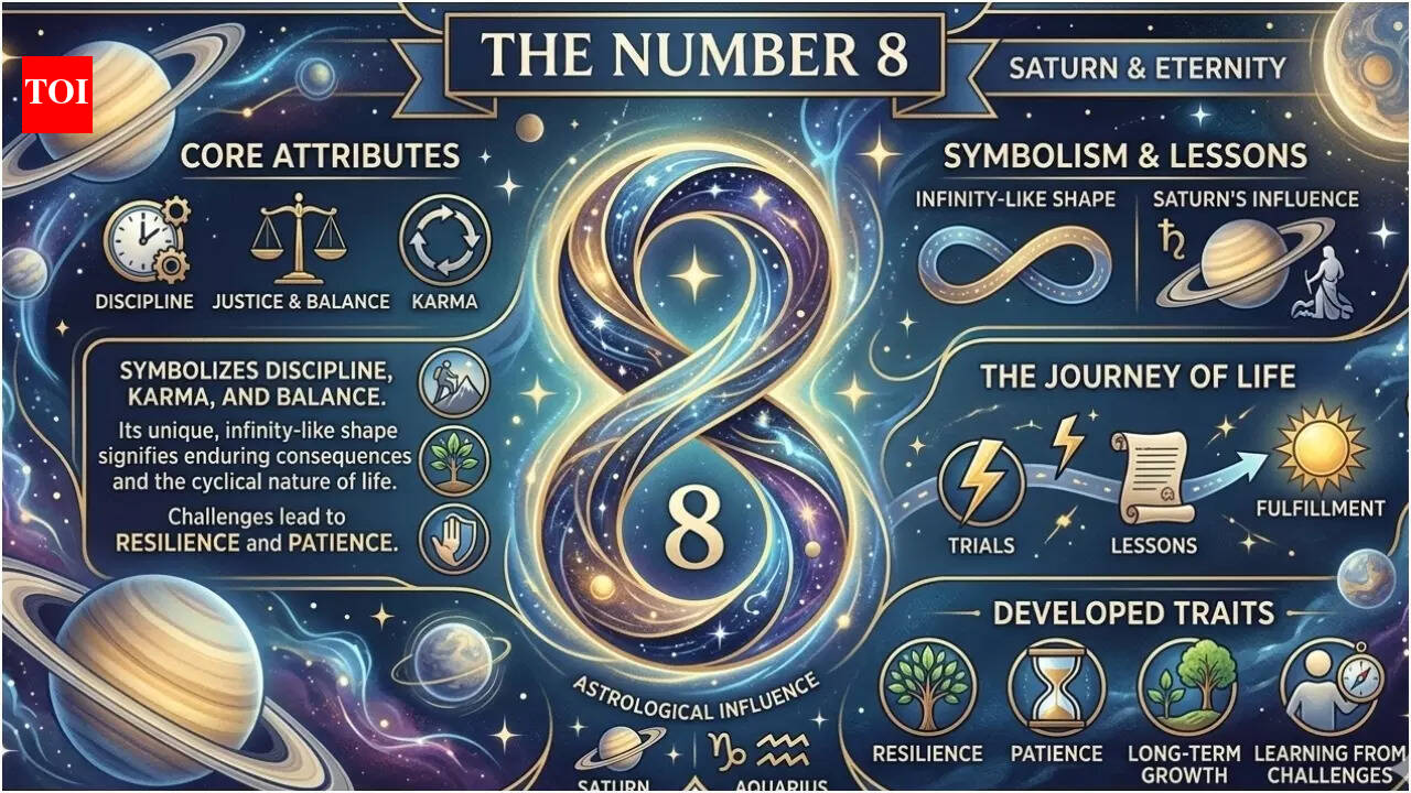 Why is number 8 considered the symbol of karma and infinity
