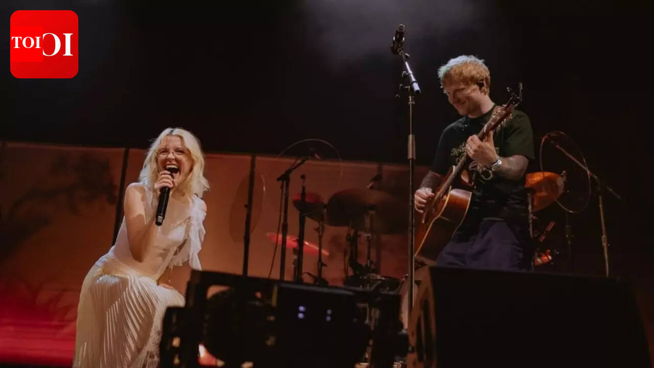 Ed Sheeran gives fans a surprise performance, joins Maisie Peters onstage for ‘Castle on the Hill’ duet