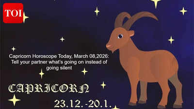 Capricorn Horoscope Today, March 08,2026: Tell your partner what’s going on instead of going silent