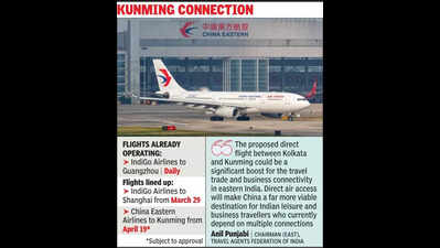 Chinese airline eyes return to Kol in April