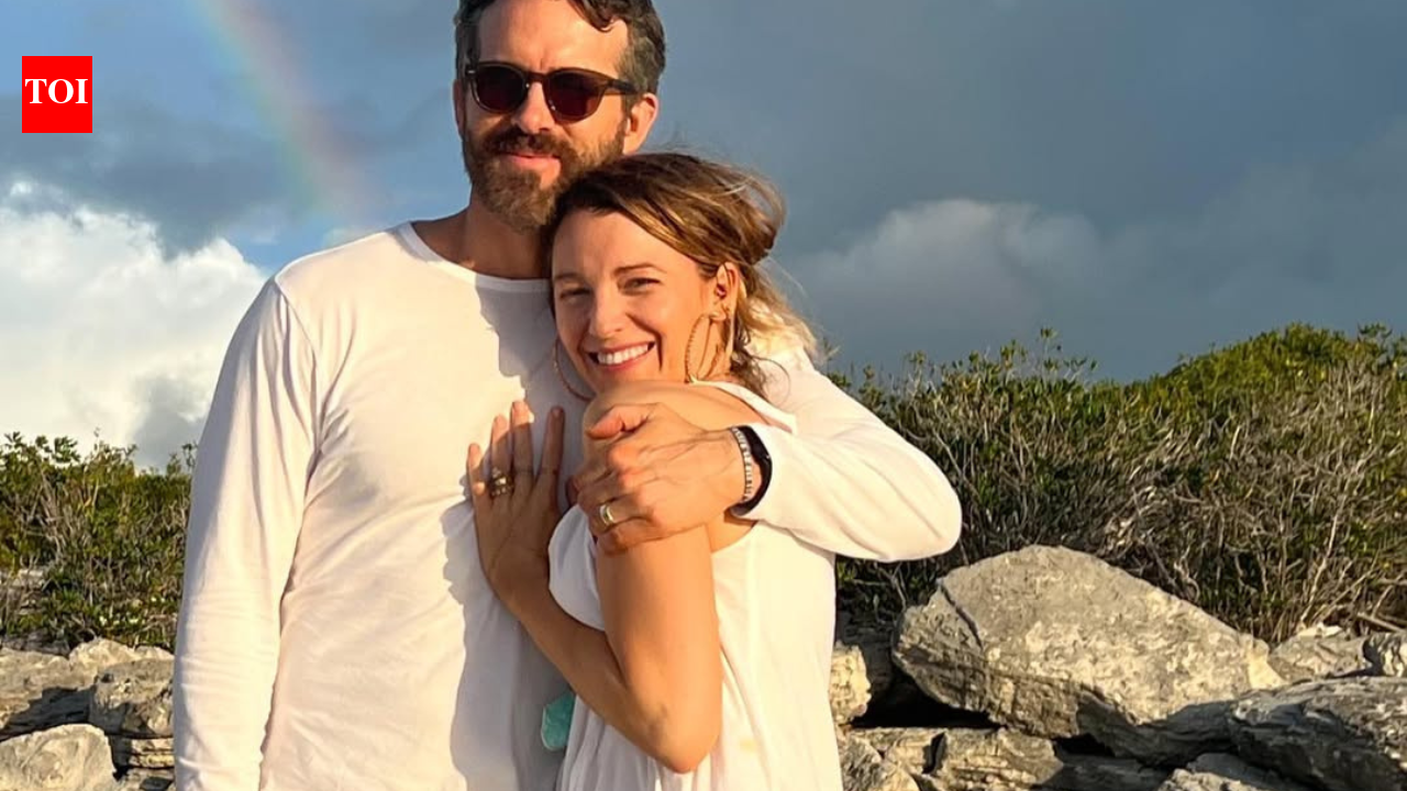 Blake Lively and Ryan Reynolds share a PDA moment at Wrexham’s FA Cup clash against Chelsea