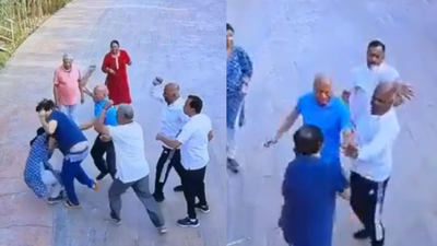 Watch: Bengaluru apartment residents come to blows over dog walk; cases filed