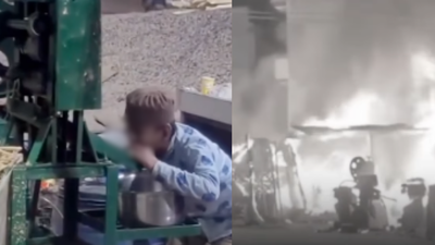 Lucknow sugarcane juice stall gutted hours after child’s ‘ice-licking’ video goes viral
