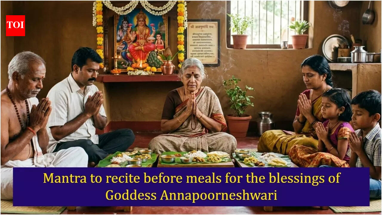Mantra to recite before meals for the blessings of Goddess Annapoorneshwari