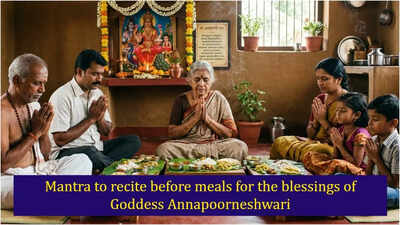Mantra to recite before meals for the blessings of Goddess Annapoorneshwari