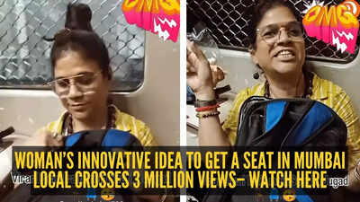 Woman’s innovative idea to get a seat in Mumbai local crosses 3 million views– watch here