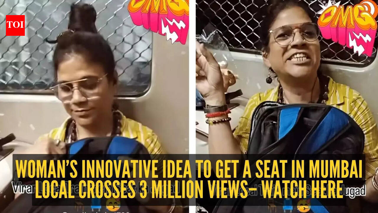 Woman’s innovative idea to get a seat in Mumbai local crosses 3 million views– watch here