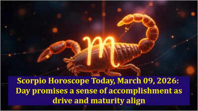 Scorpio Horoscope Today, March 09, 2026: Day promises a sense of accomplishment as drive and maturity align