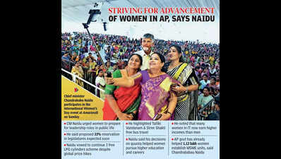 Naidu pledges women empowerment as key priority
