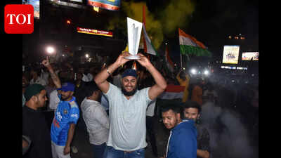 Victory celebrations unfold: India defends T20 World Cup title with 96-run victory; Ranchi erupts in joy as fans take to the streets