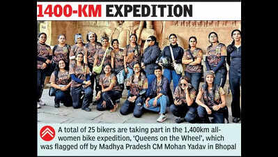 Six city riders join ‘all-women’ bike expedition ‘Queens on the Wheel’ in MP