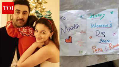 Alia Bhatt shows off daughter Raha Kapoor and 'Papa' Ranbir Kapoor's adorable Women's Day card