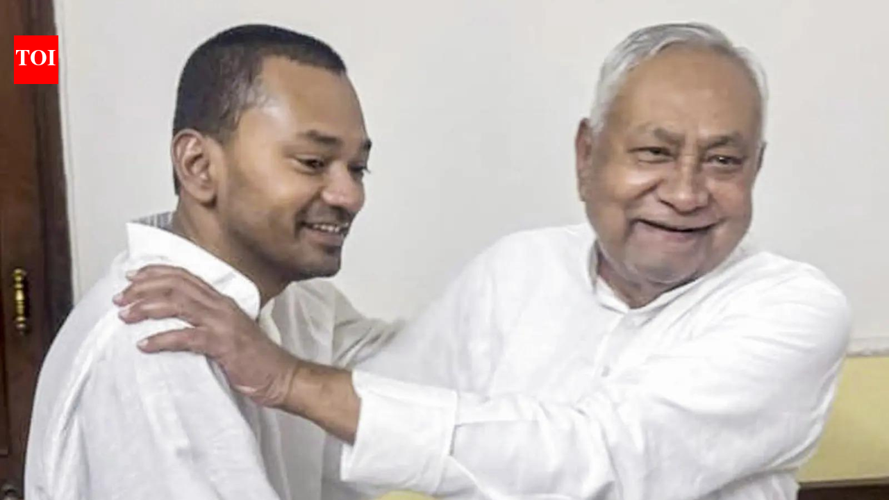 Tuskers, camels, cadre line up as Nitish Kumar’s son Nishant joins JDU | India News – The Times of India
