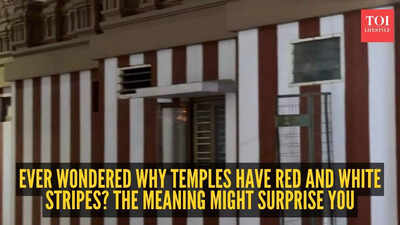 Ever wondered why temples have red and white stripes? The meaning might surprise you
