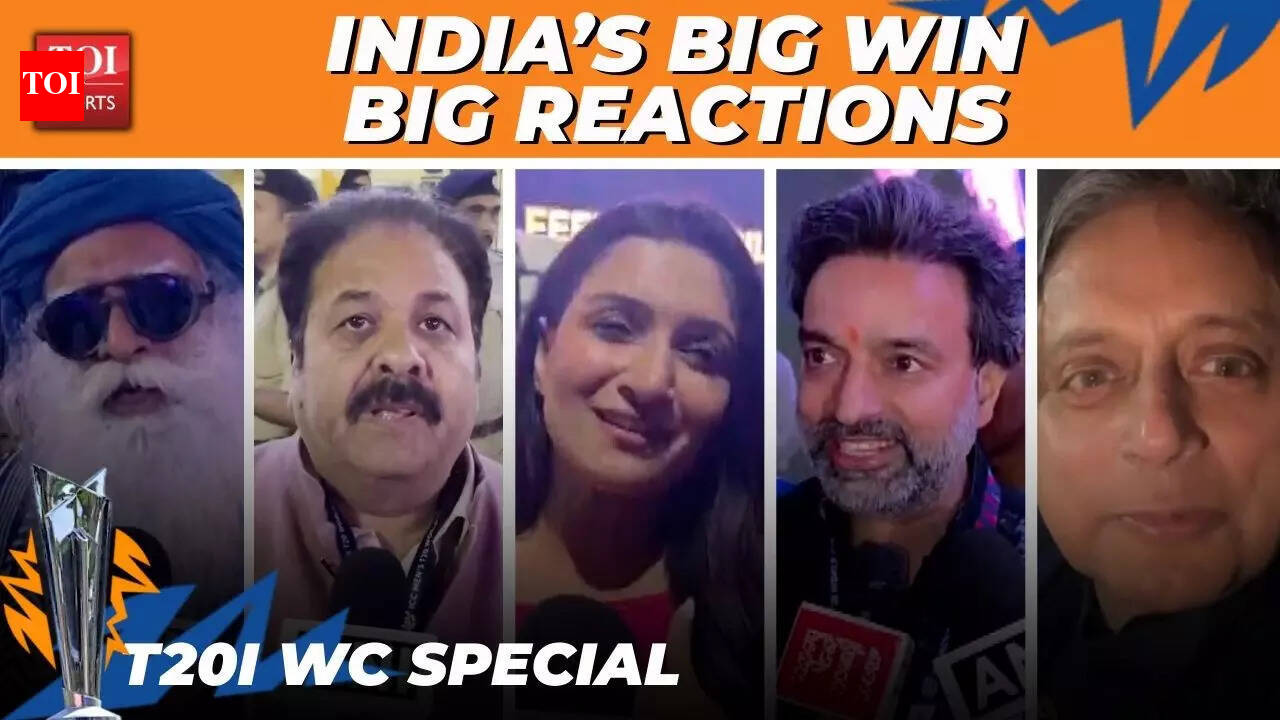 India’s T20 World Cup win sparks celebrations | Rajeev Shukla, Tharoor &amp; others react